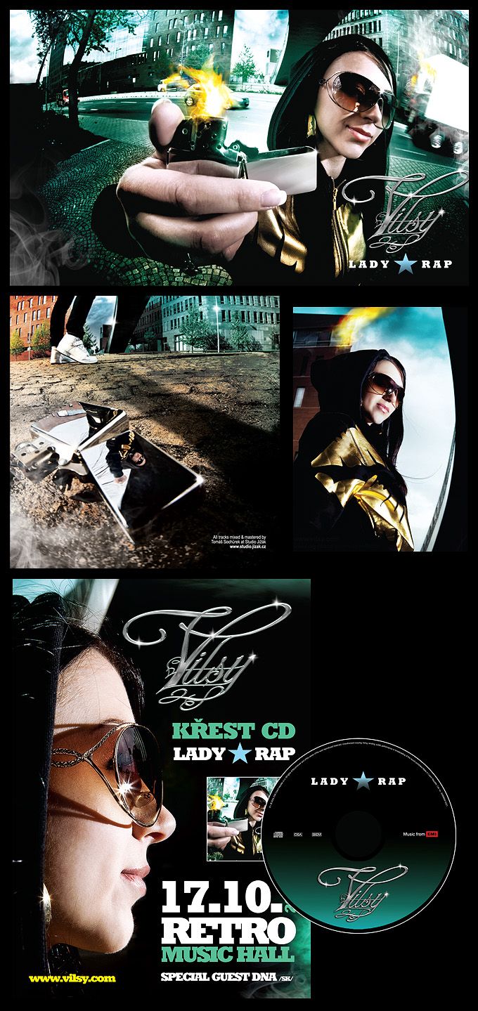 ViLSY CD Lady Rap, booklet & cd art and composition, promo material...