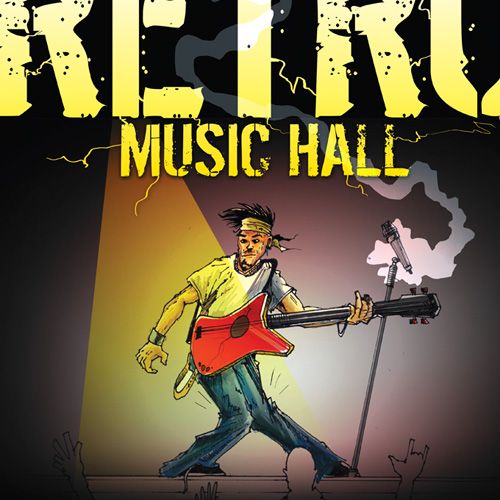 art for RETRO MUSIC HALL promo mothly posters