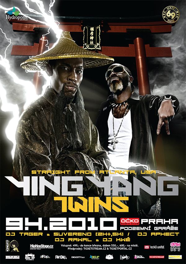 promo poster Ying Yang Twins show Prague