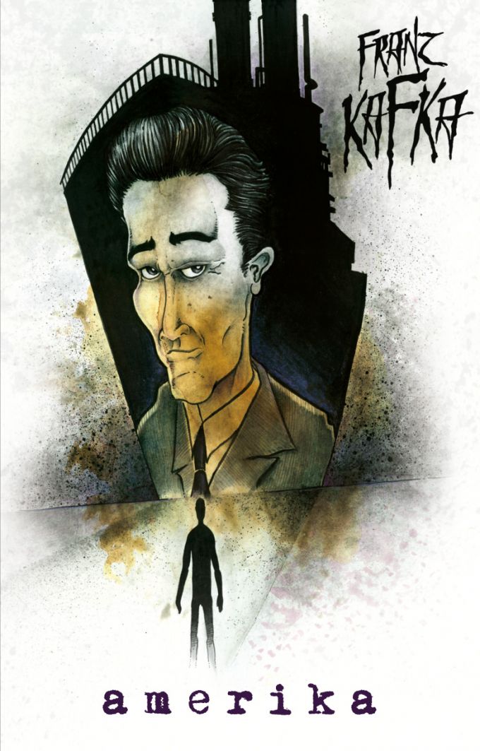 Franz Kafka Amerika book design/illustration