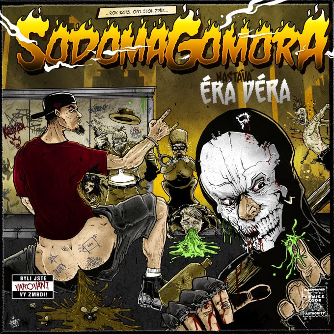 Front cover for the Sodoma Gomora cd Éra Déra