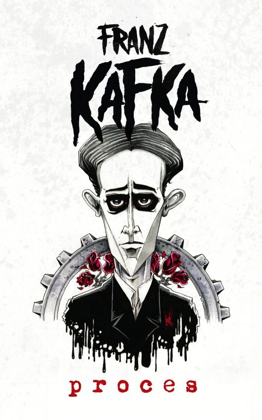 Franz Kafka - Proces book cover/design/illustration/hand typography