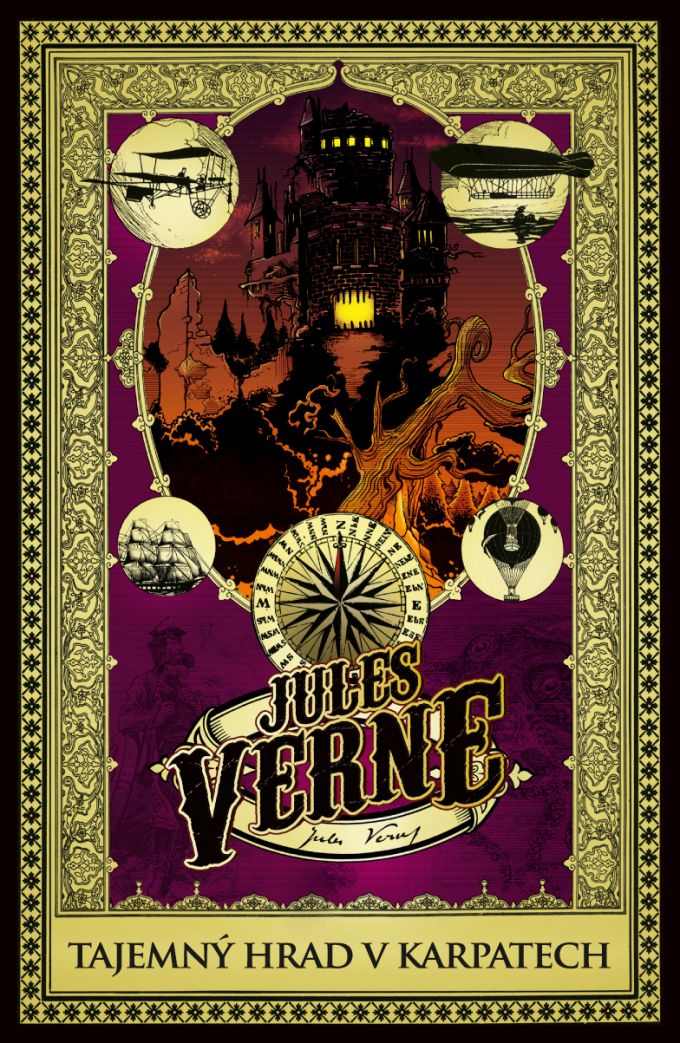 Jules Verne - Tajemný hrad v Karpatech - book design/artworks/cover illustration