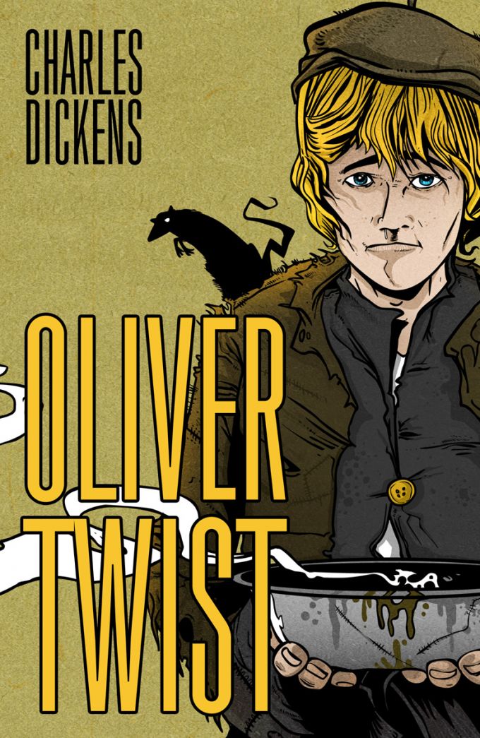 Charles Dickens - Oliver Twist 
book cover/design