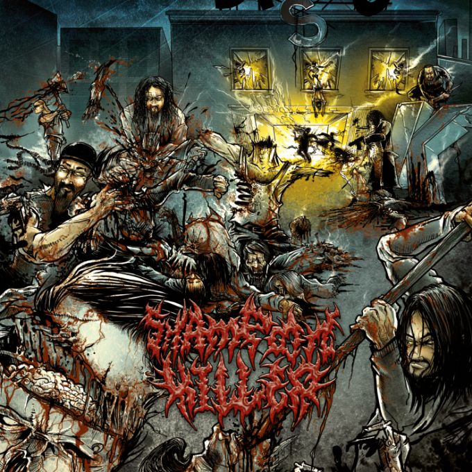 Shampoon Killer debut cd artwork.Czech deathmetal band