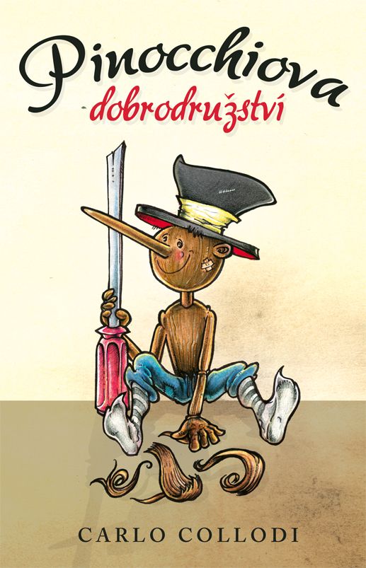 C.Collodi Pinocchiova dobrodružství - book cover /illustration