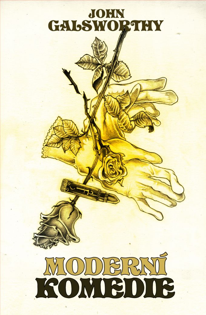 John Galsworthy Moderni komedie /book cover/design/illustration